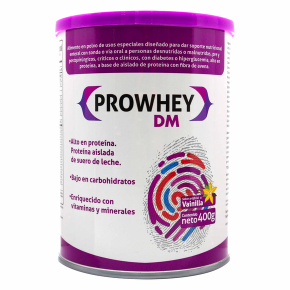 Prowhey DM Vainilla 400 g - Suplemento nutricional en polvo para diabéticos por Boydorr Nutrition