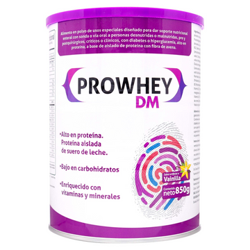 Prowhey DM Vainilla 850 g suplemento nutricional en polvo para diabetes Boydorr