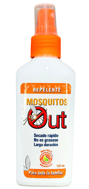Repelente de mosquitos Out con citronela, aloe vera y vitamina E spray 120 ml — Interbel