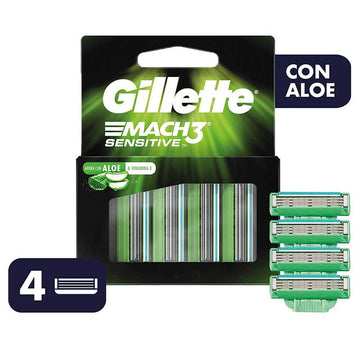 Repuesto Máquina Gillette Mach 3 Sensitive 4 uds — Procter & Gamble