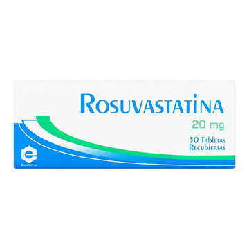 Rosuvastatina 20 mg 30 tabletas recubiertas