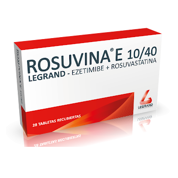 Rosuvina E rosuvastatina ezetimibe 10/40mg 30 tabletas — Legrand