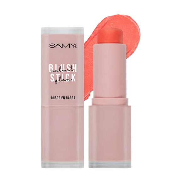 Rubor en Barra Velvet Glam Samy 01 Authentic 8,5 g — Cosméticos Samy