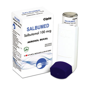 Salbumed salbutamol 100 mcg inhalador 200 dosis — Cipla
