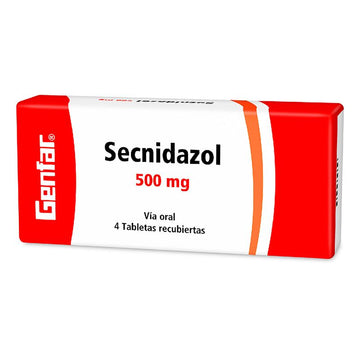 Secnidazol 500mg 4 tabletas — Genfar