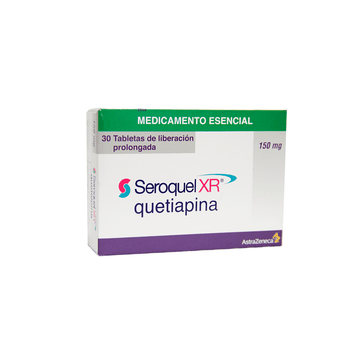 Seroquel XR 150 mg quetiapina fumarato 30 tabletas liberación prolongada — AstraZeneca