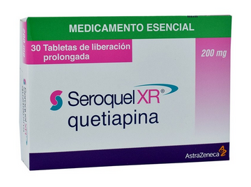 Seroquel XR quetiapina 200mg 30 tabletas — AstraZeneca