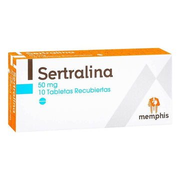 Sertralina 50mg Memphis 10 Tabletas