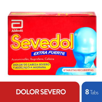 Sevedol Extra Fuerte 8 Tabletas — Abbott Farma-Otc