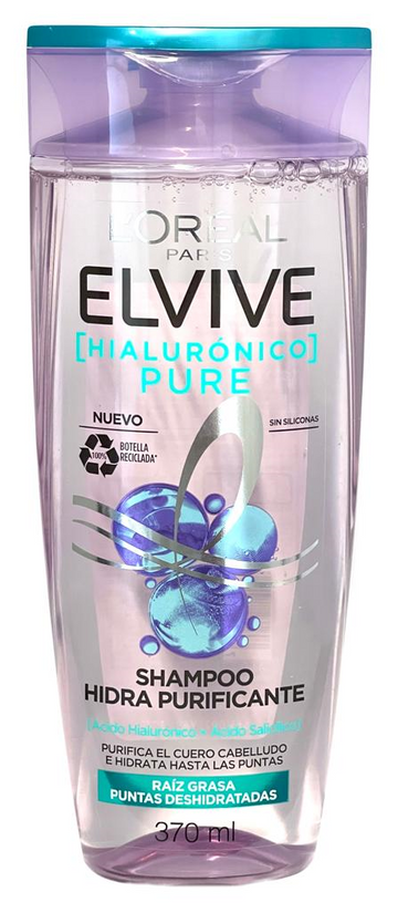 Shampoo Elvive Hidra Hialurónico Pure 370 ml — L'Oréal