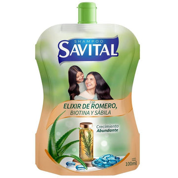 Shampoo Savital Elixir de Romero, Biotina y Sábila 100 ml — Unilever