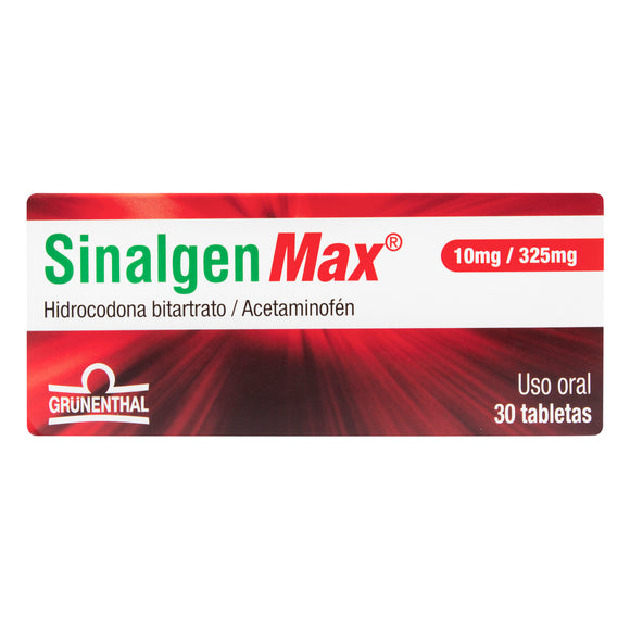 Sinalgen Max 10/325mg 30 tabletas — Grünenthal