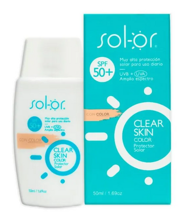 Sol-or Clear Skin Color FPS 50 50 ml — Quifarma