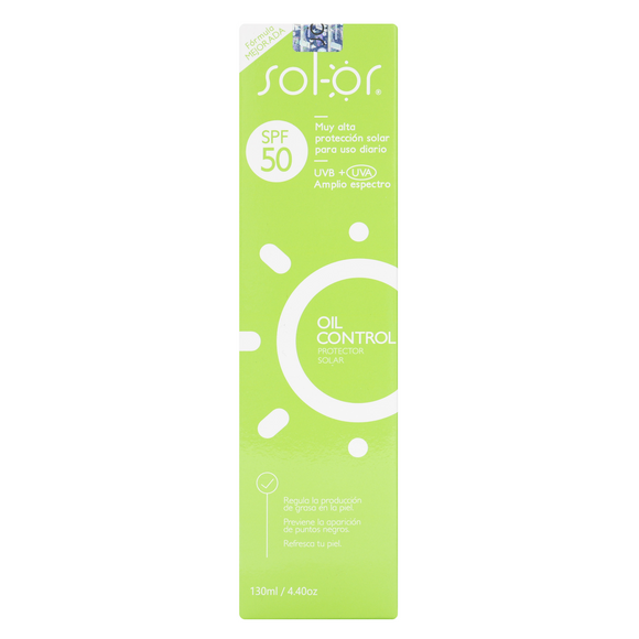 Sol-or Oil Control FPS Facial 130 ml — Quifarma