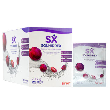 Solhidrex sabor uva sales de rehidratación oral 30 sobres — Sanfer