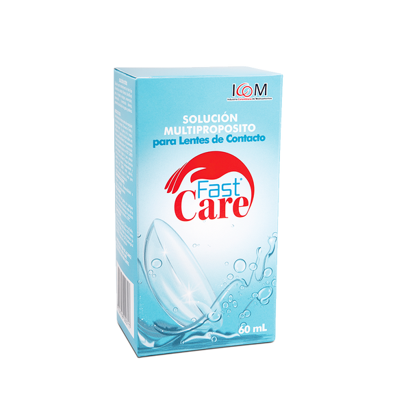 Solución Multipropósito Fast Care 60 ml para lentes de contacto — Icom