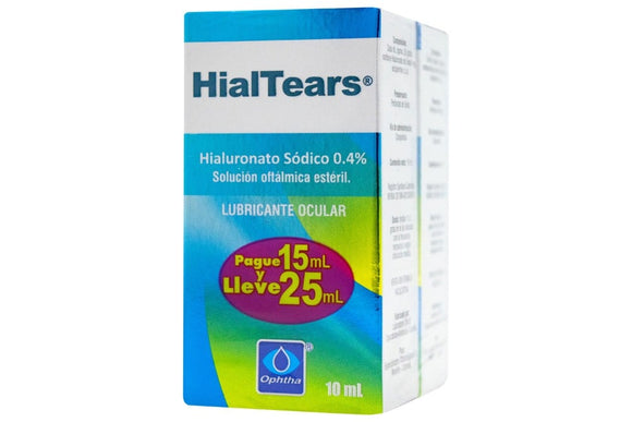 Hialtears hialuronato de sodio 0.4% solución oftálmica frasco 5ml — Especialidades Oftalmológicas
