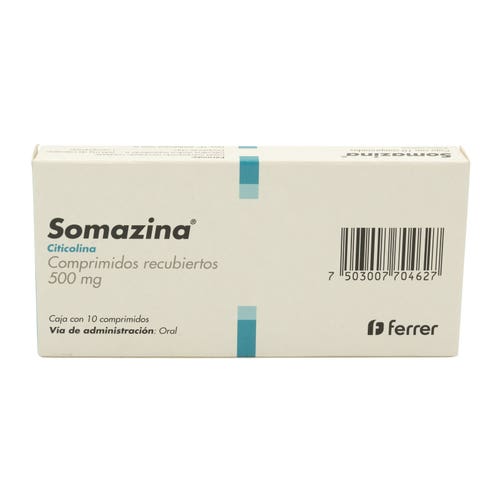 Somazina 500mg citicolina 10 comprimidos — Ferrer