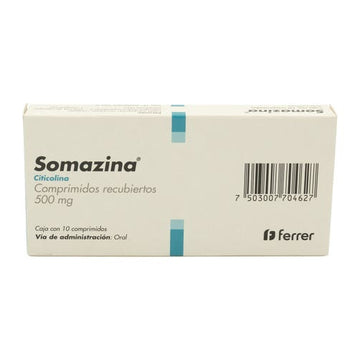 Somazina 500mg citicolina 10 comprimidos — Ferrer
