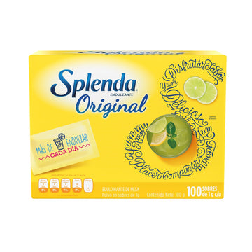 Splenda Endulzante 100 Sobres - Edulcorante sin calorías a base de sucralosa