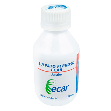 Sulfato Ferroso Jarabe Sabor Chicle 120 ml — Ecar