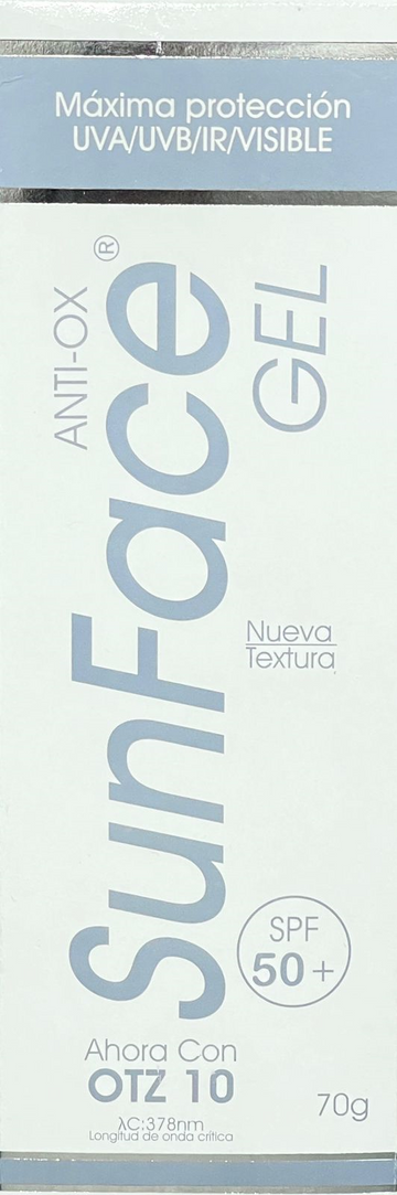 Sunface Gel Antiedad SPF 50+ 70 gr