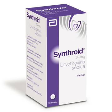 Synthroid levotiroxina 50mcg 90 tabletas — Abbott