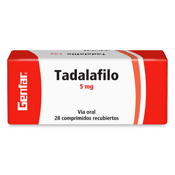 Tadalafilo 5 mg 28 Comprimidos — Genfar