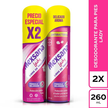 Talco Mexsana Lady Spray sin triclosán 260 ml — Bayer