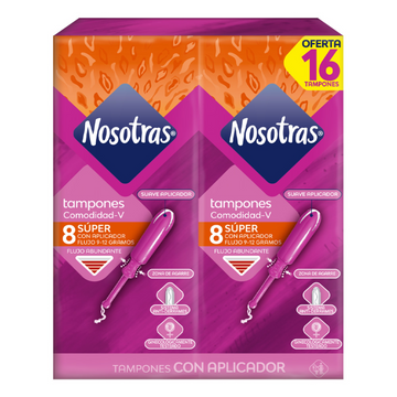 Tampón Nosotras Aplicador Super 16 Unidades — Familia