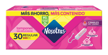 Tampón Nosotras Digital Regular + 15 protectores — Familia