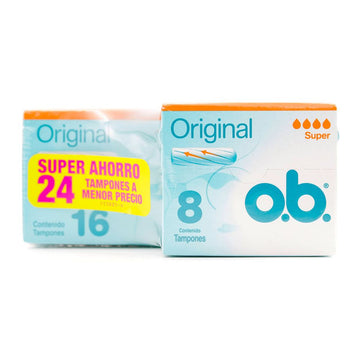Tampón ob Original Super 16+8 Unidades — Johnson & Johnson