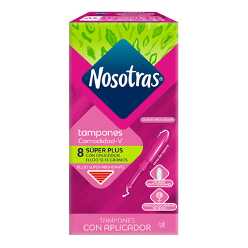 Tampones Nosotras Aplicador Super Plus 8 Und — Familia