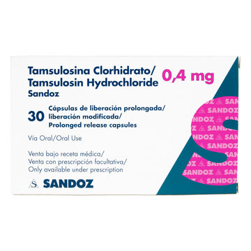 Tamsulosina 0.4 mg 30 Cápsulas — SZ