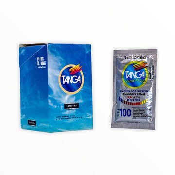 Bloqueador Tanga Crema SPF 100 display 12 sobres de 10 ml - Recamier