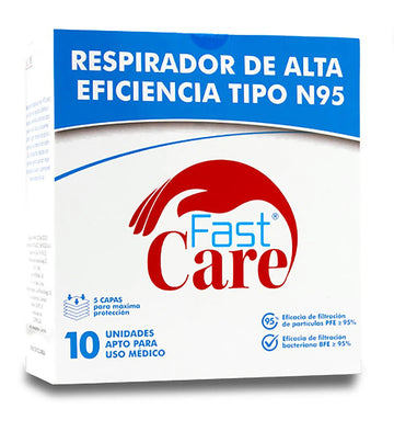 Tapabocas Fast Care Tipo N95 10 Unidades — Icom