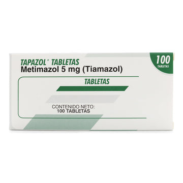 Tapazol 5mg 100 tabletas — Farma de Colombia