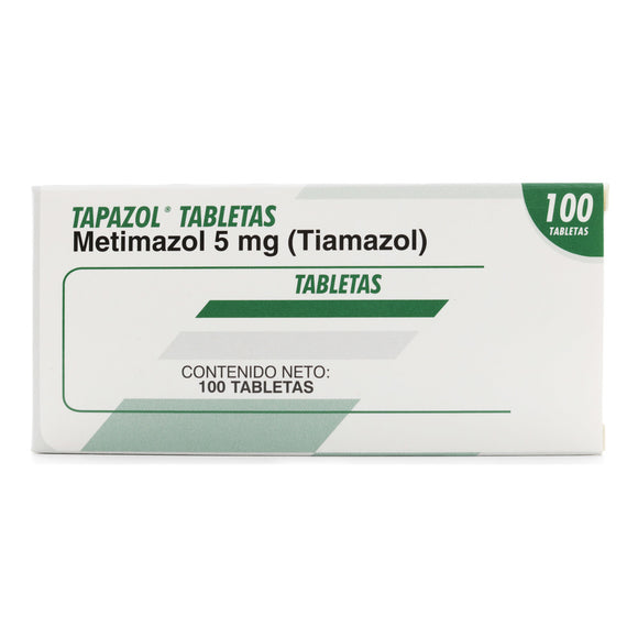 Tapazol 5mg 100 tabletas — Farma de Colombia