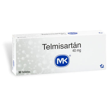 Telmisartán 40 mg MK Caja x 30 Tabletas — Tecnoquímicas