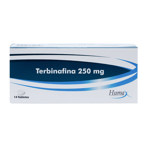 Terbinafina 250 mg 14 Tabletas — Humax Pharmaceutical
