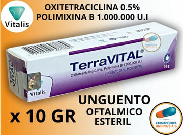 Terravital ungüento oftálmico oxitetraciclina polimixina B 10g — Vitalis
