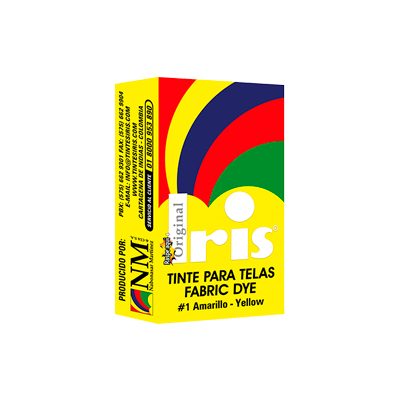 Tinte para ropa Iris 1 Amarillo sobre 9 g — Nabonasar Martínez
