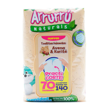 Toallas Arrurrú aloe Practicorte 120 unidades — Belleza Express