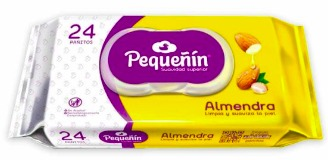 Toallas húmedas Pequeñín almendra 24 unidades — Familia