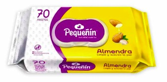 Toallas húmedas Pequeñín almendra 70 unidades — Familia