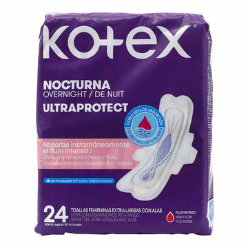 Toallas Kotex Nocturna Ultraprotect 24 unidades — Kimberly Colpa