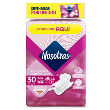 Toallas Nosotras Invisible Rapigel 30 und — Familia