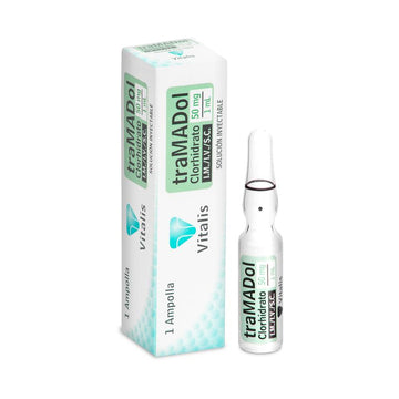 Tramadol 50 mg/1 ml ampolla inyectable Vitalis — caja x1