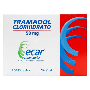 Tramadol Clorhidrato 50 mg Caja x 100 Cápsulas Ecar