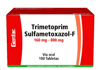 Trimetoprim Sulfametoxazol Forte 160/800mg 100 Tabletas — Genfar